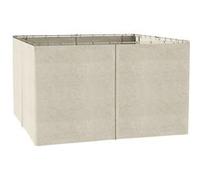 Outsunny 4 parois latérales pour pavillon de Jardin tonnelle Rigide 300 x 400 cm protéger de la Pluie Vent Soleil Beige
