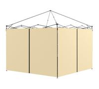 Parois latérales de rechange pour tonnelle - Outsunny - 295x195cm - Tissu Oxford - beige