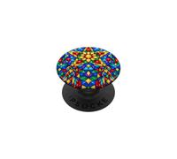 Parol Lanterne Philippine Motif étoile de Noël Arc-en-Ciel Kaléidoscope PopSockets PopGrip Adhésif