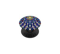 Parol Philipino Lanterne de Noël en Forme d'étoile avec Perles en mosaïque PopSockets PopGrip Adhésif