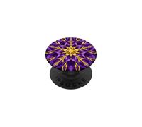 Parol Philipino Lanterne de Noël en Forme d'étoile et mosaïque Ambre PopSockets PopGrip Adhésif