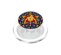 Parol Philipino Lanterne de Noël étoile Arc-en-Ciel mosaïque PopSockets PopGrip pour MagSafe