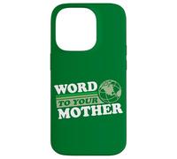 Parole à Votre Terre Mère Rétro Eighties Planet Dark Coque pour iPhone 14 Pro