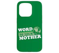 Parole à Votre Terre Mère Rétro Eighties Planet Dark Coque pour iPhone 15 Pro