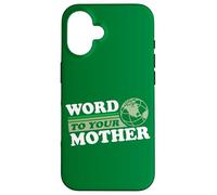 Parole à Votre Terre Mère Rétro Eighties Planet Dark Coque pour iPhone 16