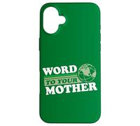Parole à Votre Terre Mère Rétro Eighties Planet Dark Coque pour iPhone 16 Plus