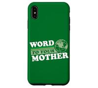 Parole à Votre Terre Mère Rétro Eighties Planet Dark Coque pour iPhone XS Max