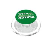 Parole à Votre Terre Mère Rétro Eighties Planet Dark PopSockets PopGrip pour MagSafe