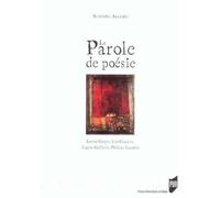 PAROLE DE POESIE. LORAND GASPARD JEAN GROSJEAN EUGENE GUILLEVIC PHILIPPE J