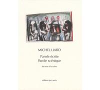 Parole Écrite Parole Scénique