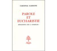 Parole et eucharistie - GARRONE GEORGES - Beauchesne - broché - Essai