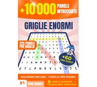 Parole Intrecciate - Crucipuzzle per Adulti : 10 000 Parole a Tema con Soluzioni: Puzzle Tematici a Densità Elevata: Per gli Appassionati di Enigmistica, Passatempi e Giochi | Formato Tascabile