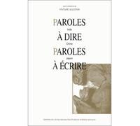 Paroles à dire, paroles à écrire - Inde, Chine, Japon - Collectif - Ecole Des Hautes Etudes En Sciences Sociales - broché - Livre
