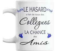 Paroles d'amour Cadeau Collègue de travail Le Hasard a fait de nous des Collègues la Chance des Amis Anniversaire Noël Départ Pouces Bleus