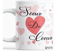 Paroles d'amour Cadeau Noel Tasse pour Soeur de coeur Meilleure Amie Offrez-lui ce Joli Mug pour son Anniversaire Pour Copine Plaisir d'offrir