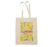 Paroles d'amour Tote Bag Fruits Citron - Sac en coton Citron avec anses longues - Fourre tout Fruité - sac de Course Réutilisable Écologique - Idée Cadeau Femme Originale