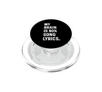 Paroles de Chanson My Brain is 80% - Country Rap Rock Indie Concert PopSockets PopGrip pour MagSafe