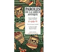 Paroles de la Grèce antique – Les Éditions Albin Michel