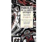 Paroles de la Grèce antique Jacques Lacarrière (Illustration)