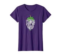 Paroles de Lennon et McCartney - Strawberry Fields T-Shirt, Femme, Violet, XS