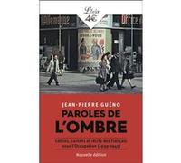 Paroles de l'ombre Jean-Pierre Guéno (Auteur)