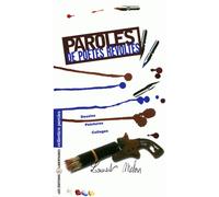 Paroles de poètes révoltés - Laurent Melon - Libertaires Eds - broché - Poésie
