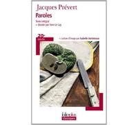 Paroles de Prévert.Jacques (2004) Poche