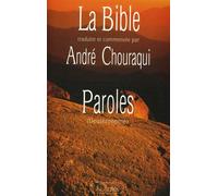 Paroles Deutéronome - André Chouraqui - Lattes - broché - Livre