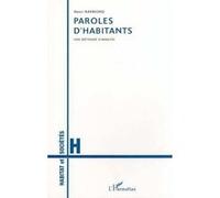 Paroles d'habitants Henri Raymond (Auteur)