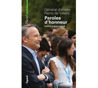 Paroles d'honneur Lettres à la jeunesse - Pierre de Villiers - Hachette Pluriel Reference - Poche - Essai