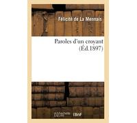 Paroles d'un croyant (Éd.1897)