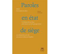 Paroles en état de siège - Benoit D'Afrique - La Veilleuse - broché - Poésie
