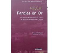 Paroles en Or, recommandations et conseils pour tout croyant