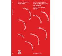 Paroles et écrits de l'acteur, entretiens 1/3 - Marion Chénetier-Alev - Societe D'histoire Du Theatre - broché - Revue