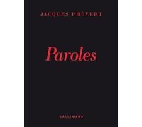 Paroles - - Jacques Prévert - Gallimard - Livre