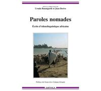 Paroles nomades - écrits d'ethnolinguistique africaine - Ursula Baumgardt - Karthala - broché - Etude