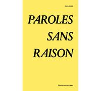 Paroles sans raison - Paul Klee - Hourra - broché - Poésie