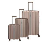 Travelite Valise à roulettes Paros 4 roues L/M/S Marron