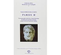 Paros II : prosopographie générale et étude historique du début de la période classique jusqu'à la fin de la période romaine