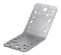 Parotec 10 Équerres métalliques 135° renforcées pour montage, fixation poteau bois, 90 x 90 x 65 x 2,5 mm, connecteur bois, acier galvanisé, équerre de fixation pour charpente