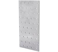 Parotec 10 pièces équerre métallique perforée pour menuiserie connecteur bois robuste assemblage métallique acier galvanisé fixation solide et durable connecteur de fixation 100 x 200 x 2 mm