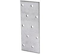 Parotec 10 pièces équerre métallique perforée pour menuiserie connecteur bois robuste assemblage métallique acier galvanisé fixation solide et durable connecteur de fixation 40 x 100 x 2 mm