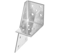 Parotec 10 pièces équerre universelle gauche pour construction montage poutres connecteur bois et métal fixation galvanisée dimensions 100 x 50 x 40 x 2,5 mm