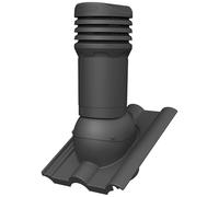 Parotec Aérateur de Toit réglable avec évacuation des condensats EVO DN125 pour Tuiles Frankfurter, Nelskamp - Finkenberger, ProDach (Ral 7016 - Anthracite)