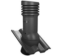 Parotec Aérateur de Toit réglable avec évacuation des condensats EVO DN150 pour Tuiles Frankfurter, Benders - Mecklenburger, ProDach (RAL 7021 - Anthracite)