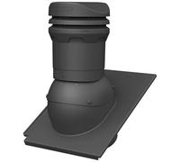 Parotec Cheminée d'aération DN 125 mm - hauteur basse 325 mm - aérateur de toit passif pour tuiles BMI Monier TEVIVA - aération de toit | Tuile de ventilation - RAL 7016 Anthracite