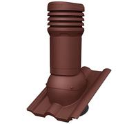 Parotec Cheminée d'aération isolé DN 125 mm pour BMI Monier - FRANKFURTER, BENDERS - MECKLENBURGER tuiles de toit - extracteur de toit passif isolé, prévient la condensation (RAL 3009 - Rouge)