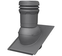 Parotec Cheminée de ventilation DN 125 mm - hauteur basse 325 mm - ventilateur de toit passif pour tuiles BMI Monier TEGALIT PROTEGON AERLOX - Entrée d’air de toit | Brique de ventilation - RAL 7024