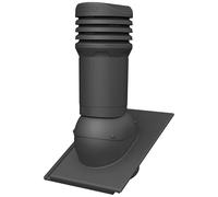 Parotec Cheminée de ventilation isolée DN 125 mm pour tuiles de toit BMI Monier - TEGALIT PROTEGON - aérateur de toit passif isolé, empêche la condensation (RAL 7016 - Anthracite)