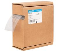PAROTEC Grille de ventilation aluminium en rouleau 80 mm - 60 m carton | Bande d’égout perforée pour ventilation du toit et de la façade, protection contre les insectes et les petits animaux,